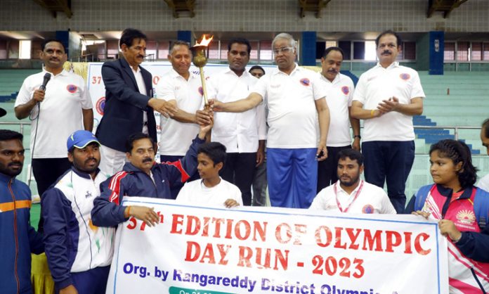 37th Edition of Olympic Day Run 2023 in Hyderabad
