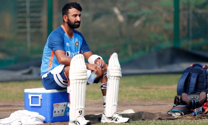 Poojara batting