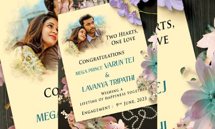 Varun Tej engagement with Lavanya Tripathi