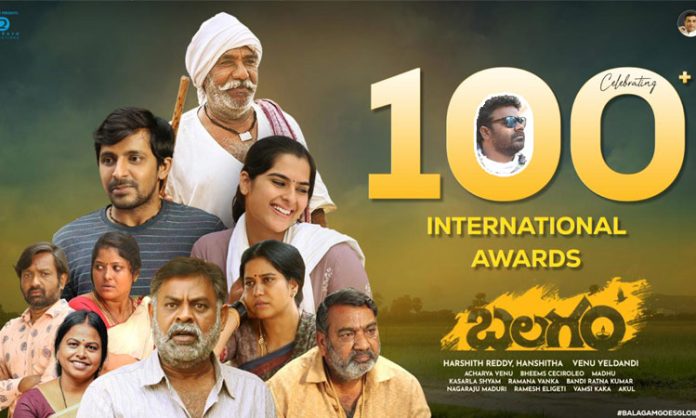 100 international awards for Balagam movie