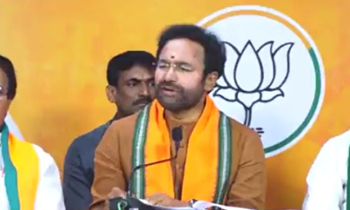 Kishan Reddy slams BRS and Congress