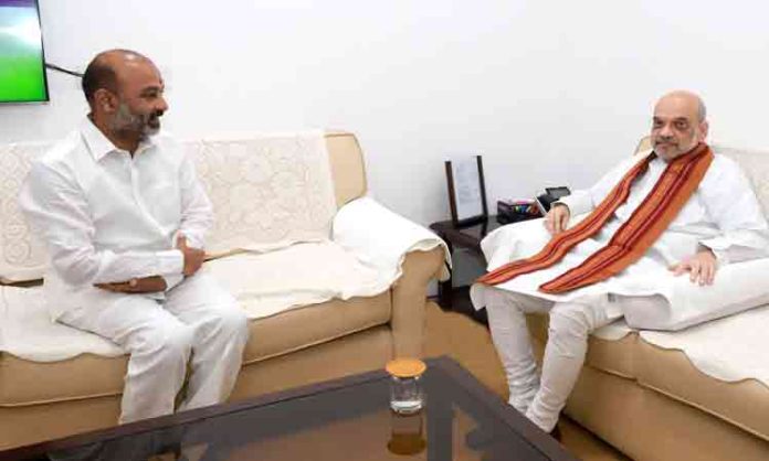 Bandi Sanjay meets Amit Shah