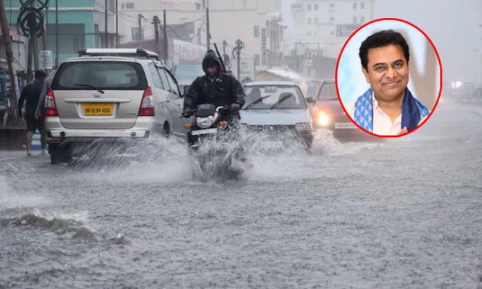 KTR comments on Heavy rains