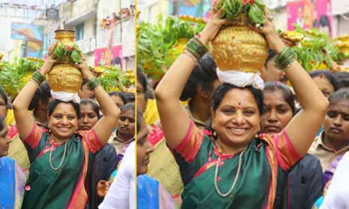 Kavitha for Bonalu in Australia and Newzealand