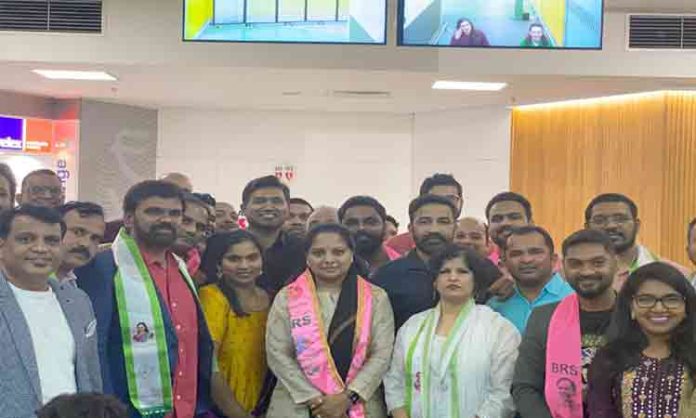 MLC Kalvakuntla Kavitha reached Australia