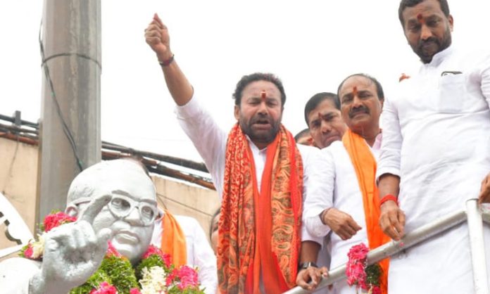 Kishan reddy comments on brs party