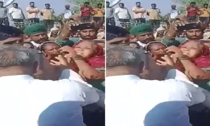 MLA Eshwar singh slapped