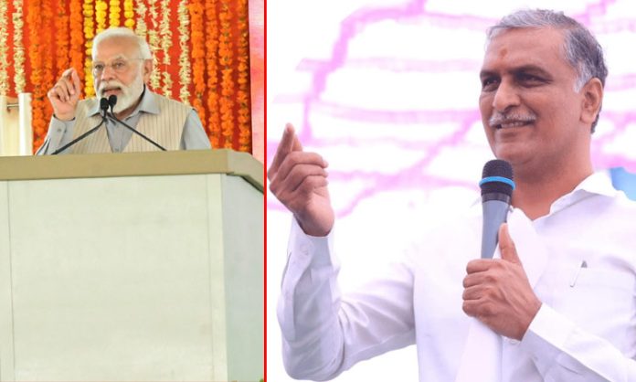 Harish Rao Strong Counter On Modi Warangal Speech