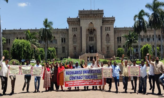 Contract assistant professors unique protest in OU