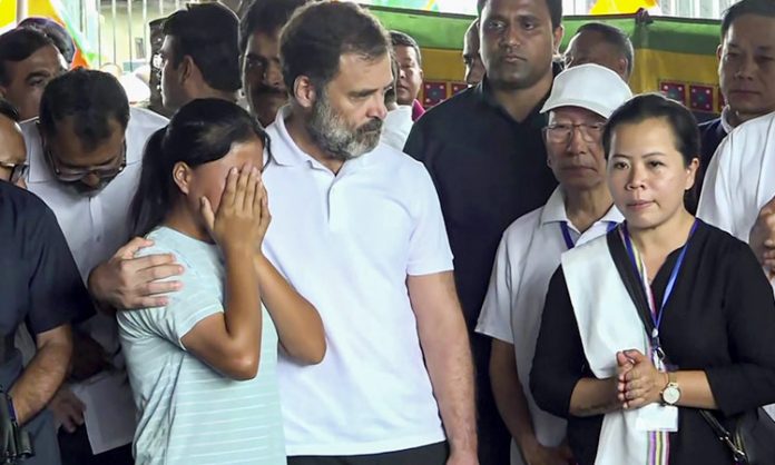 BJP Woman leader support to Rahul Gandhi over Manipur Tour