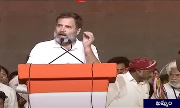 Rahul Gandhi announced rs 4000 pension in Telangana