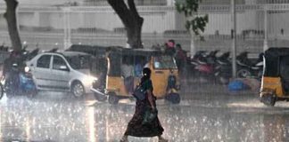 Rain in many parts of hyderabad