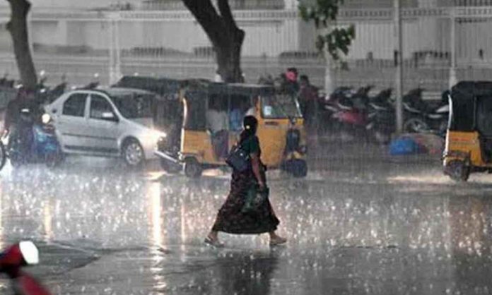 Rain in many parts of hyderabad