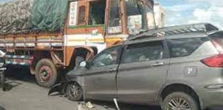 Road accident at Srikalahasti