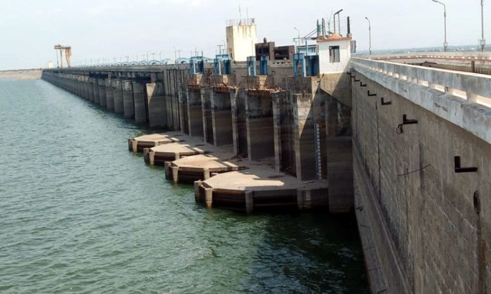 Huge flood inflow to Sriram Sagar Project