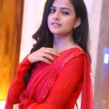 Vaishnavi Chaitanya red saree photos