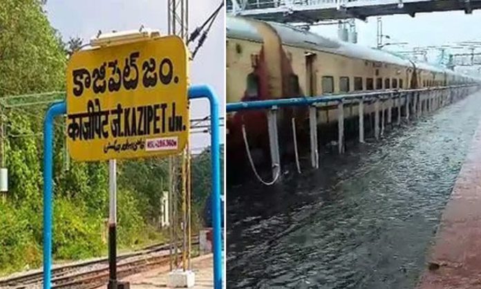 Warangal and Kazipet railway stations submerged