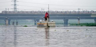 Yamuna River beyond the flood level