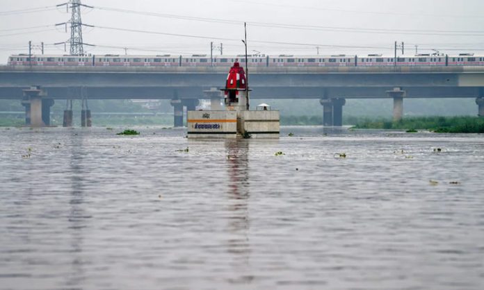 Yamuna River beyond the flood level