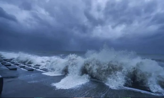 Cyclone at Bay of Bengal