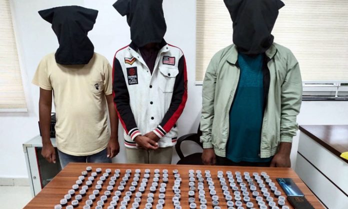 3 Arrested by Balanagar SOT Police for selling Hash Oil