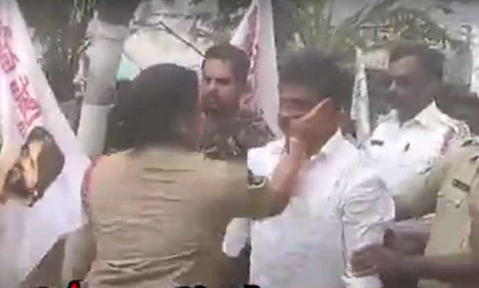 CI slapped Janasena worker