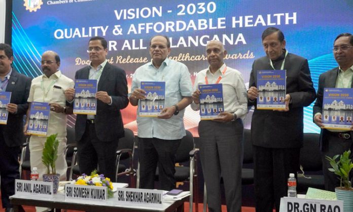 Somesh Kumar Launches Vision 2030 document