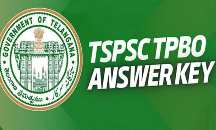 TSPSC Released TPBO Exam Primary Key