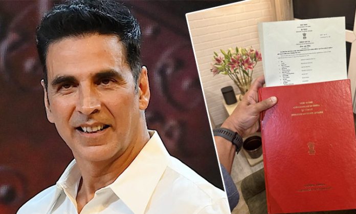 Akshay Kumar finally got Indian citizenship