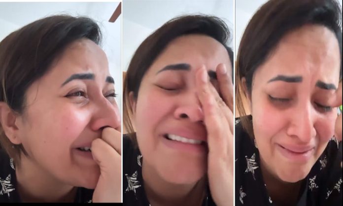 Anasuya bharadwaj crying video viral