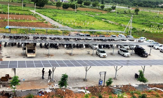 Solar Power Plant at Khammam Collectorate Office