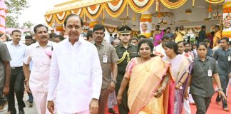 Governor And CM KCR inaugurated the temple church and mosque