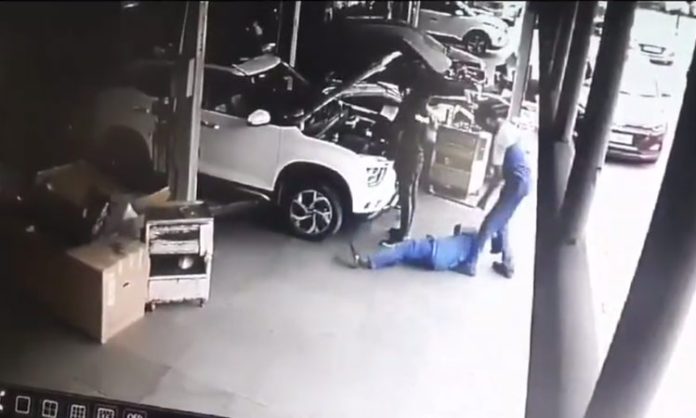 Heart attack while repairing car