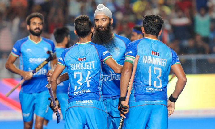 India men's hockey team jumps to third spot