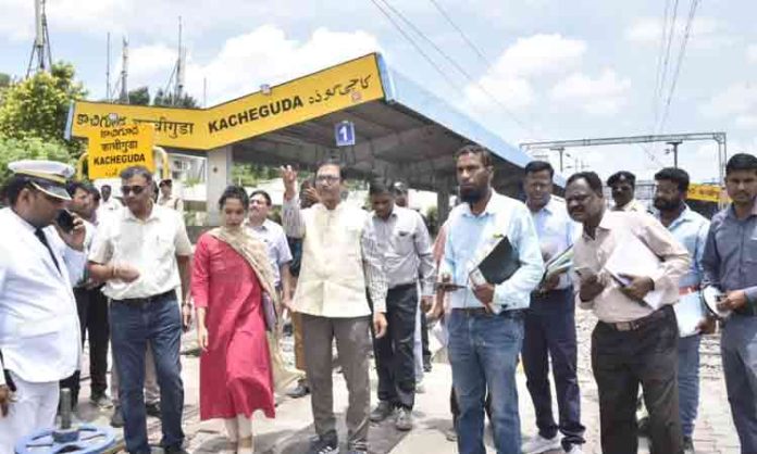 South Central Railway GM inspected Kachiguda railway station