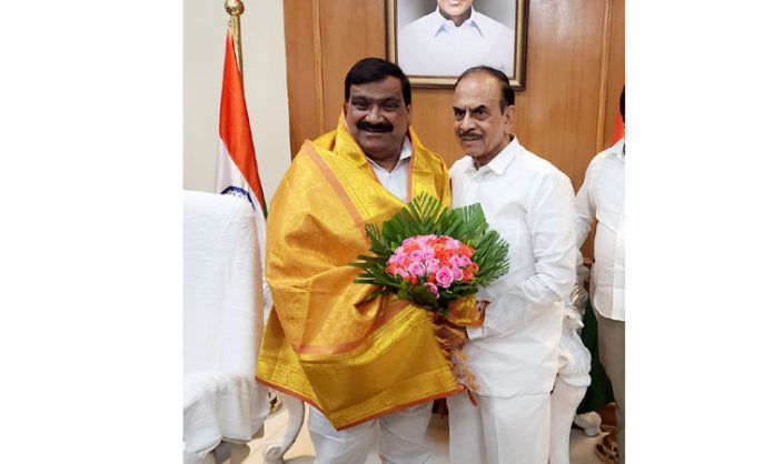 Congratulations to minister Mahender Reddy