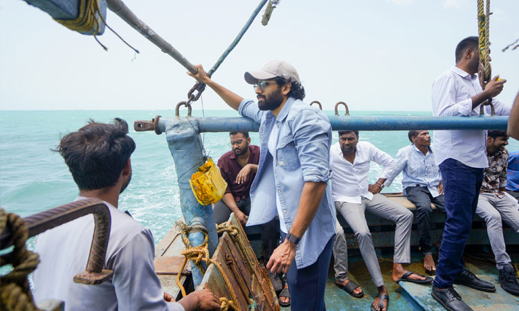 Naga Chaitanya on sea voyage in Vizag for #NC23