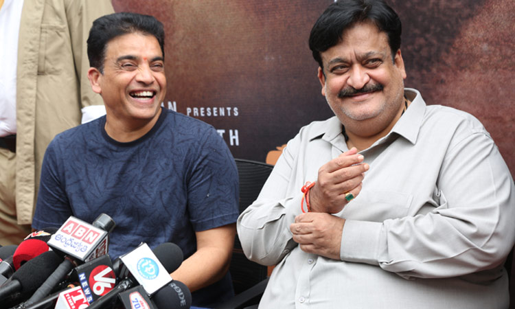 Producer Dil Raju Sunil Narang at Jailer Success Meet