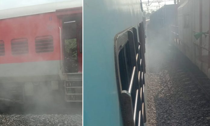 Smoke in Secunderabad-Guntur Intercity Express