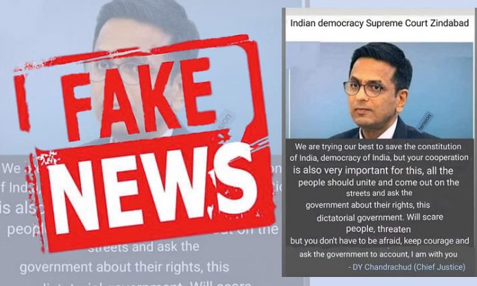 Supreme Court flags fake social media post on CJI