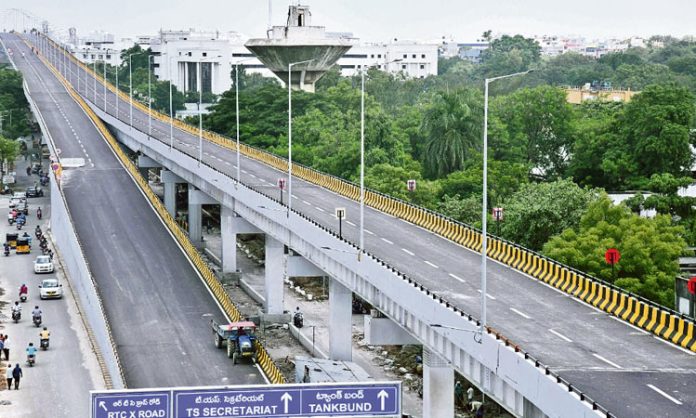 Indira Park - VST Steel Bridge flyover