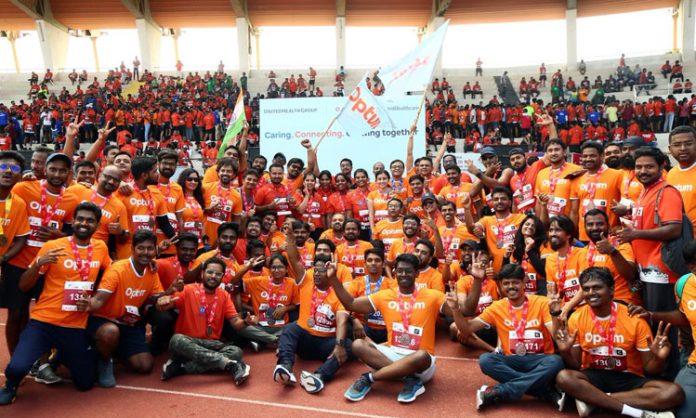 Optum won Hyderabad Marathon Trophy