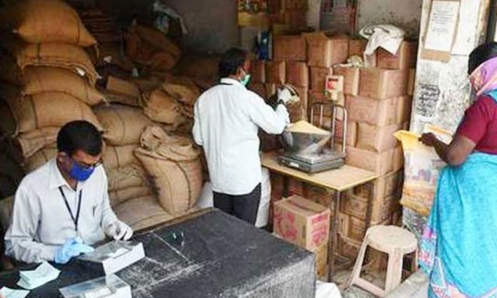 Harish Rao and Gangula meeting with Ration Dealers