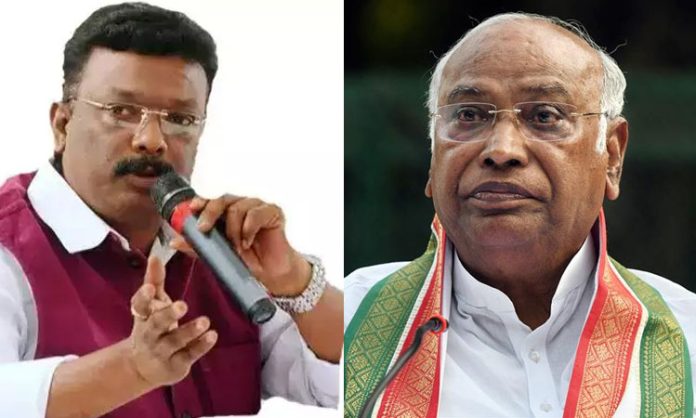 Dasoju Sravan Kumar letter to Mallikarjun Kharge