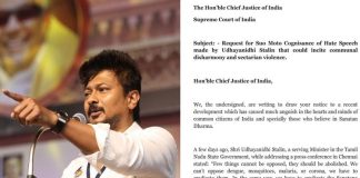 262 Eminent Persons Write To CJI Against Udhayanidhi