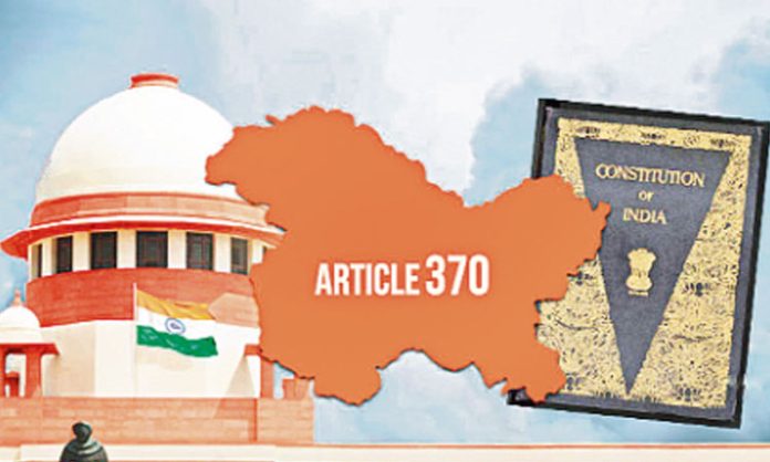 Supreme judgment reserved on abrogation of Article 370