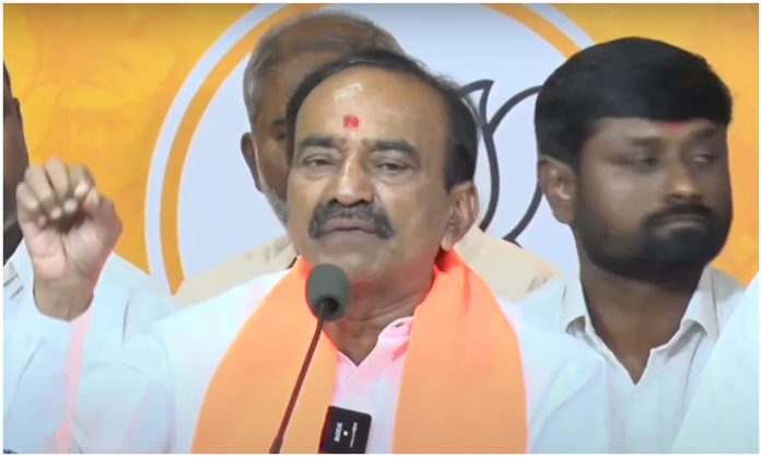 BJP MLA Etela rajender comments on CM KCR