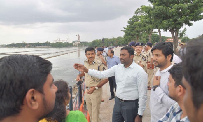 Ganesh Idol Immersion Arrangements in Necklace Road