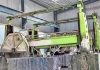 Granite workers put air pipe on worker anal pumped air