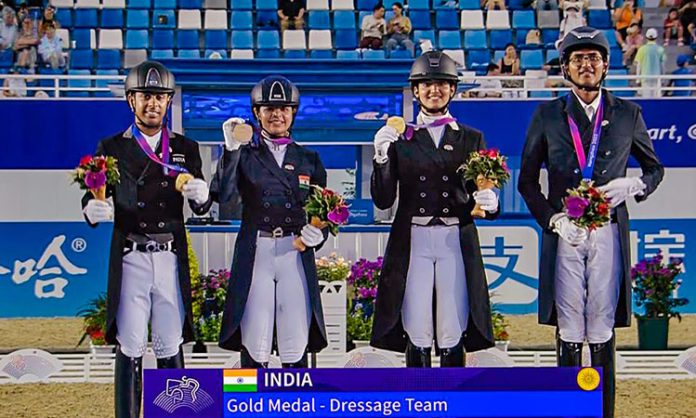 India won the Equestrian Team category